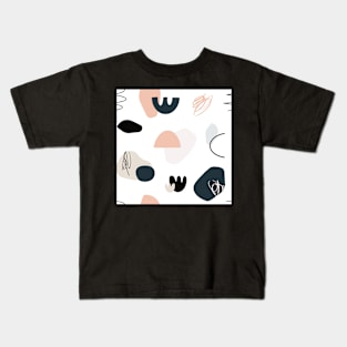 Pastel Shape Pattern Kids T-Shirt